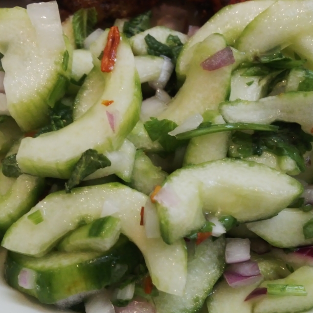 Crunchy, sweet, sour and spicy