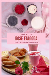 Cape Malay Rose Falooda milkshake