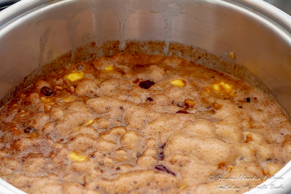 Boiling Fruit Cake mixture
