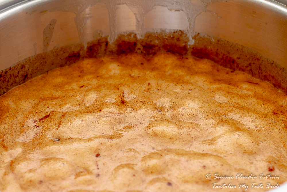 Boiling Fruit Cake mixture