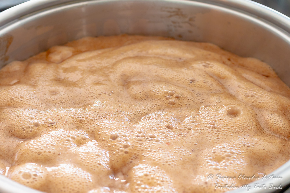 Boiling Fruit Cake mixture