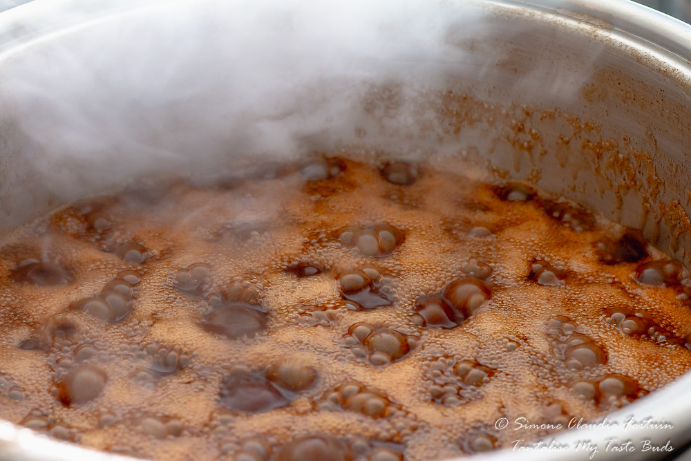 Boiling Fruit Cake mixture