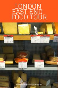 Androuet Cheese room on London East End food tour