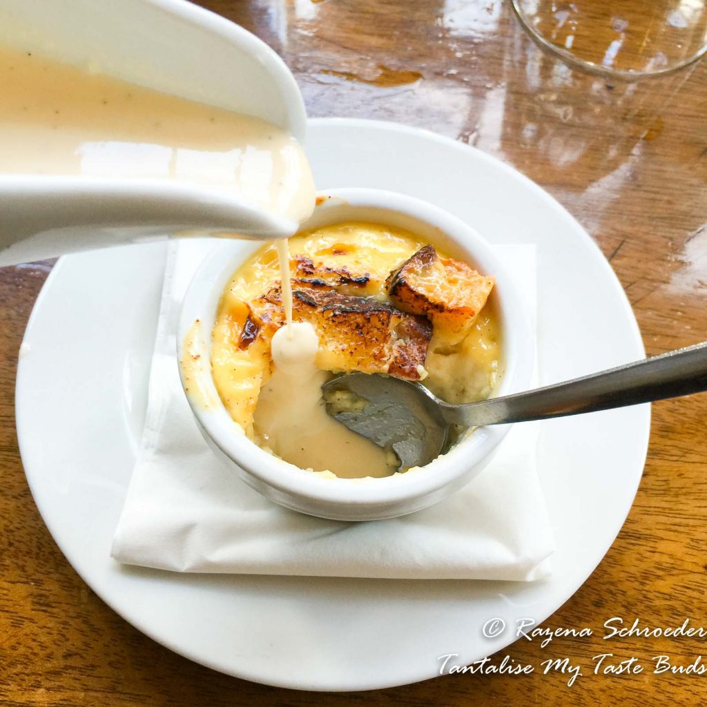 London East end food tour - Bread and butter pudding with creme Anglaise
