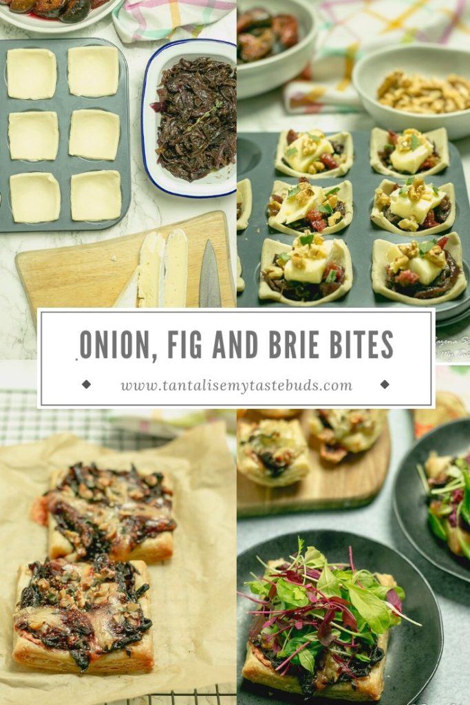 Caramelised onion, fig and brie tart pin 2