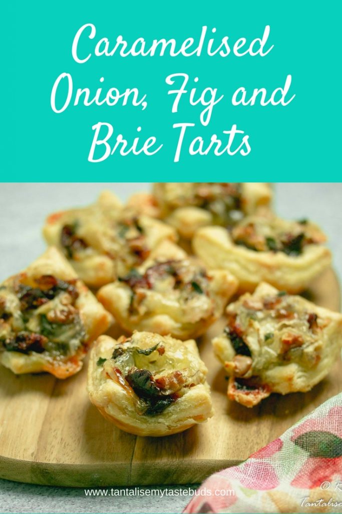 Caramelised onion, fig and brie tart pin1