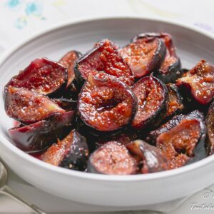 Roasted figs with and honey and orange