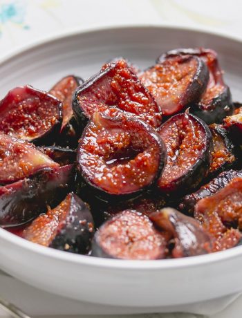 Roasted figs with and honey and orange