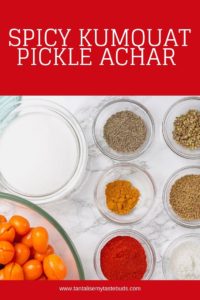 Spicy Kumquat Pickle Achar pin 2
