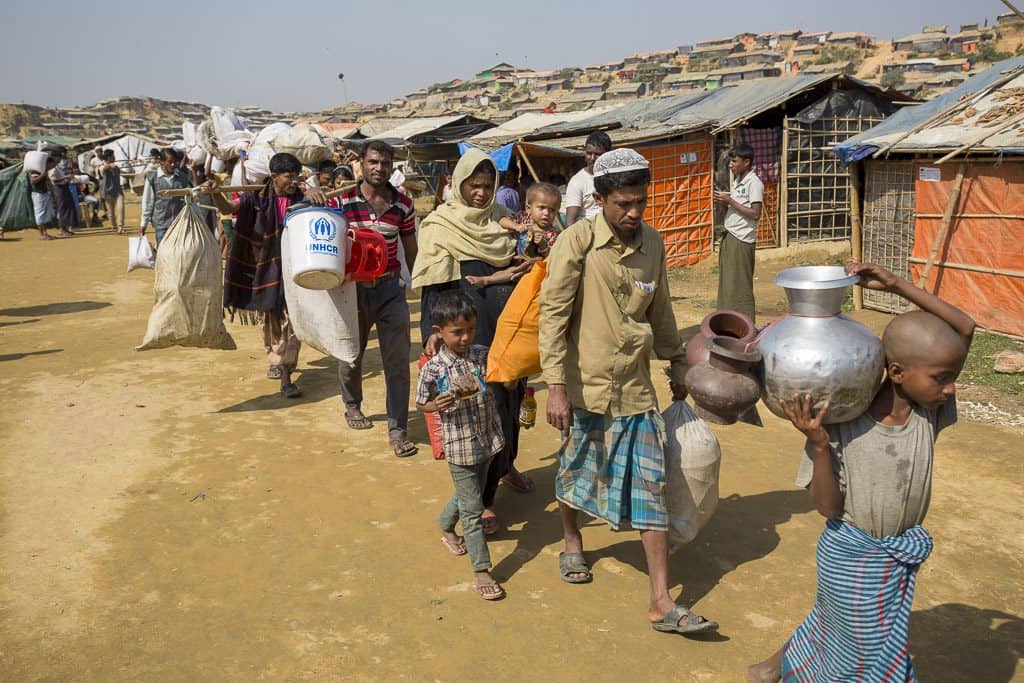 Rohingya refugees fled from persecution, rape and violence in northern Rakhine state Myanmar, seeking safety in Bangladesh in 2017.