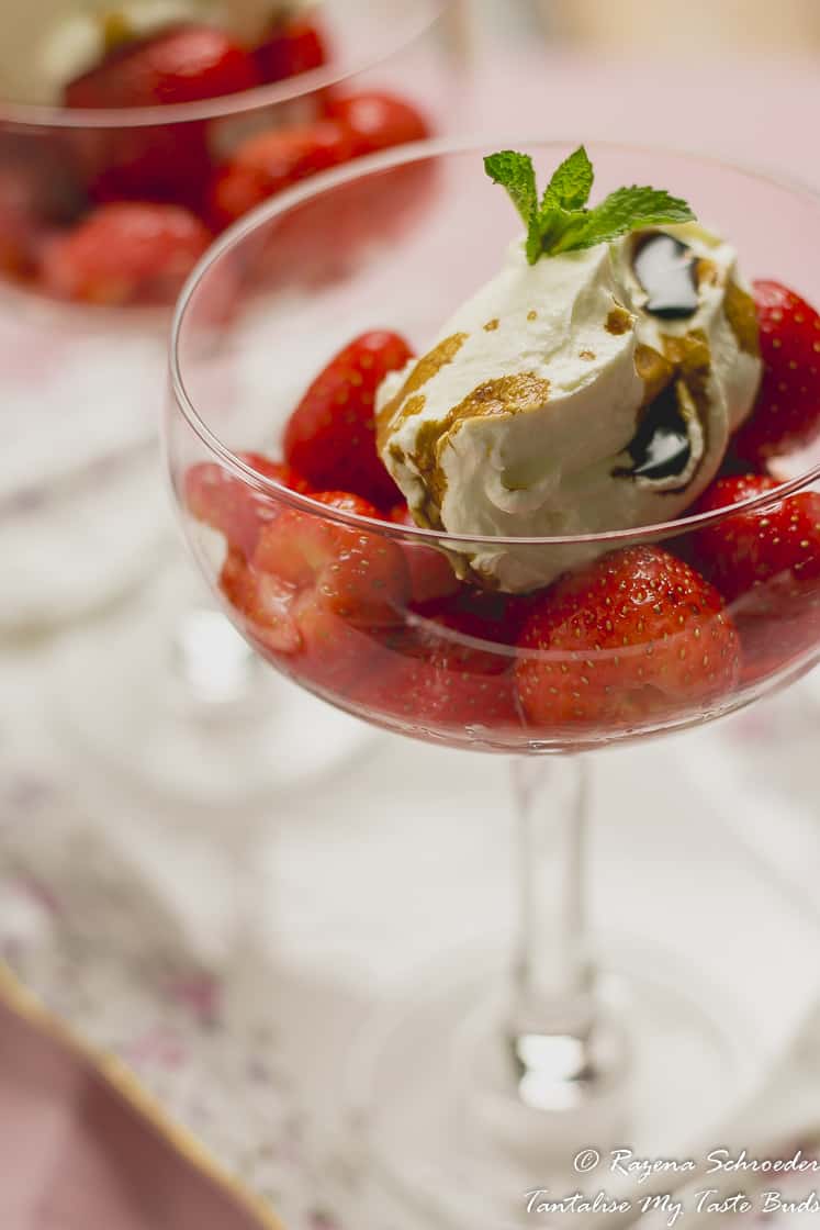 Macerated Strawberries and Mascarpone Cream