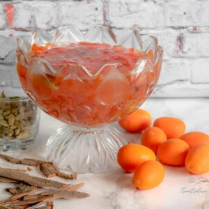 Bowl of Easy Spiced Kumquat Marmalade Jam