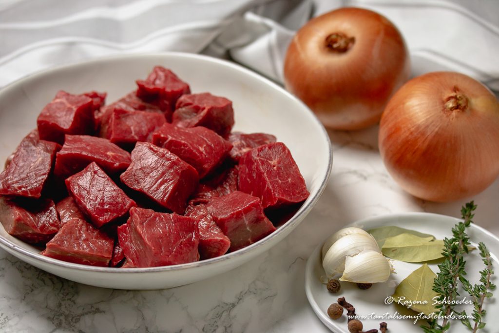 Pepper Steak Pie ingredients
