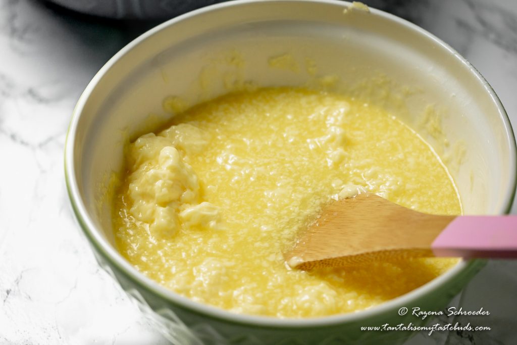 Butter and flour slurry for flaky pastry