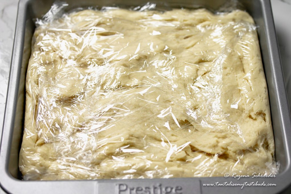 Hot Water Flaky Butter Pastry wrapped in cling wrap