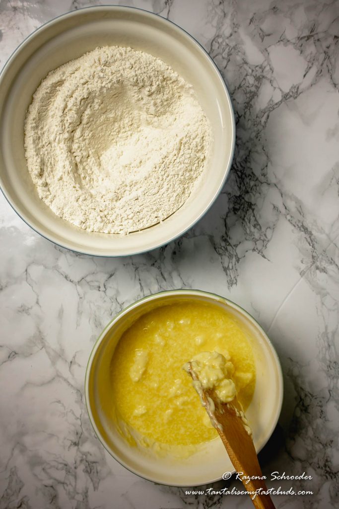 Flour and butter for pastry
