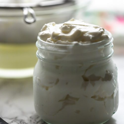 Strained Homemade Labneh