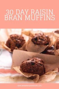 30 day Raisin bran muffins pin 1