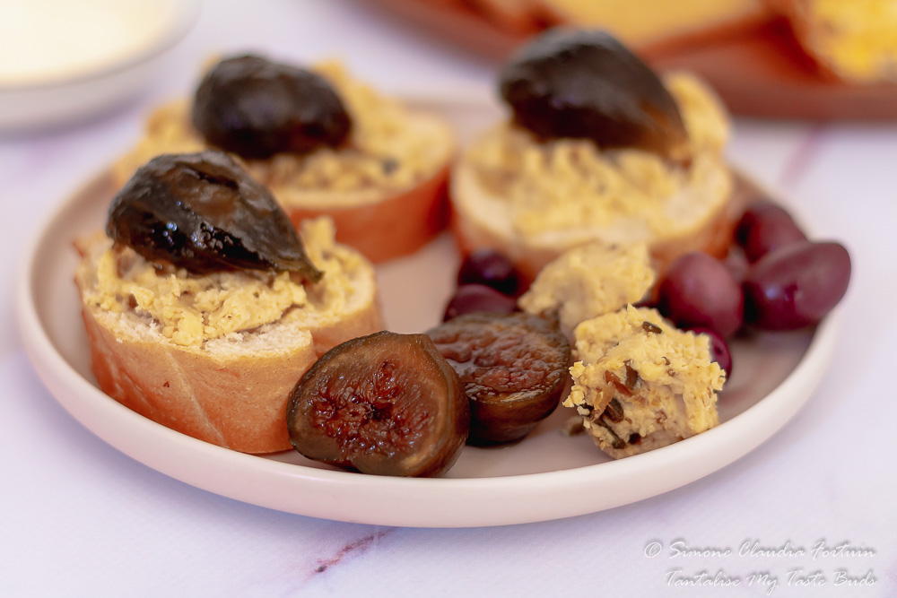 Cape Malay Preserved Green Figs in syrup with bread and cheese