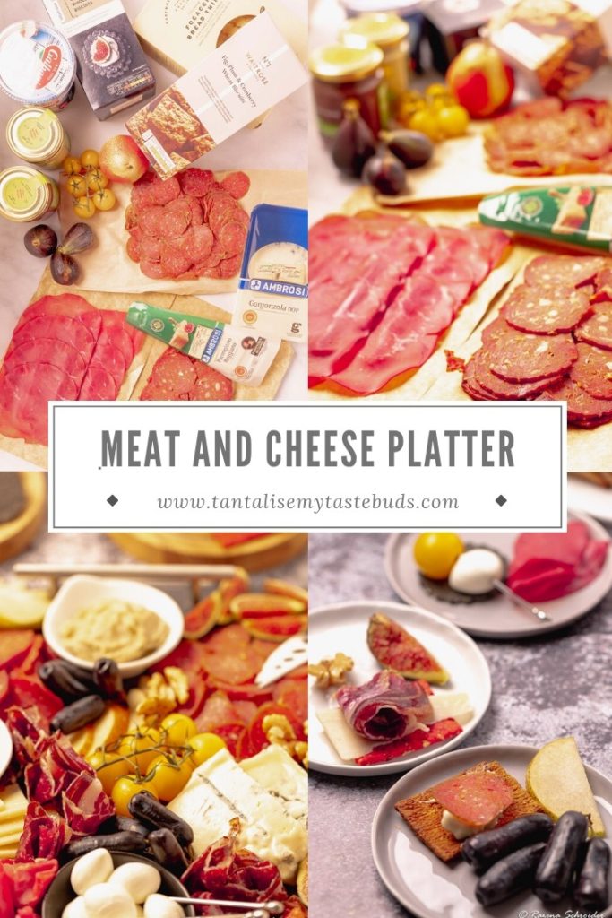 Meat and Cheese platter ingredients