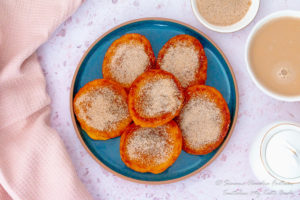 Cape Malay Mashed Pumpkin fritters recipe (Pampoen koekies) with tea