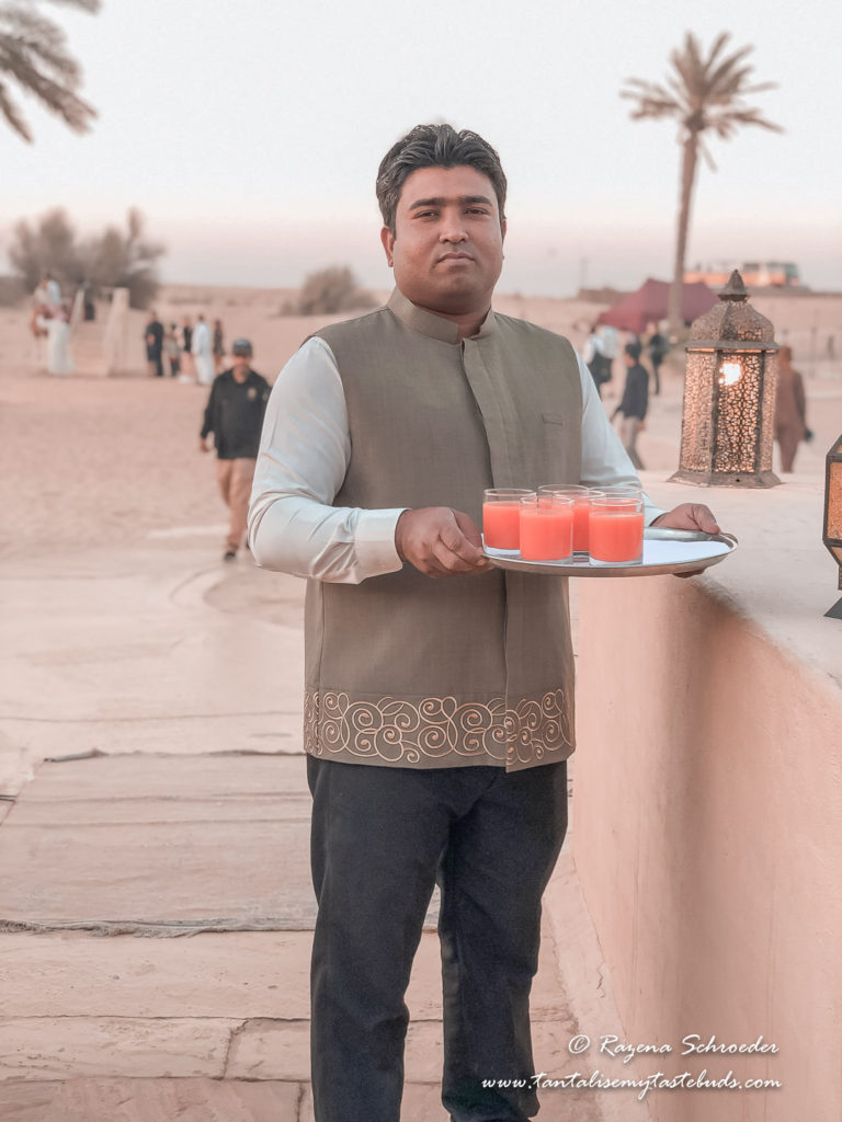 Dubai evening desert safari drinks