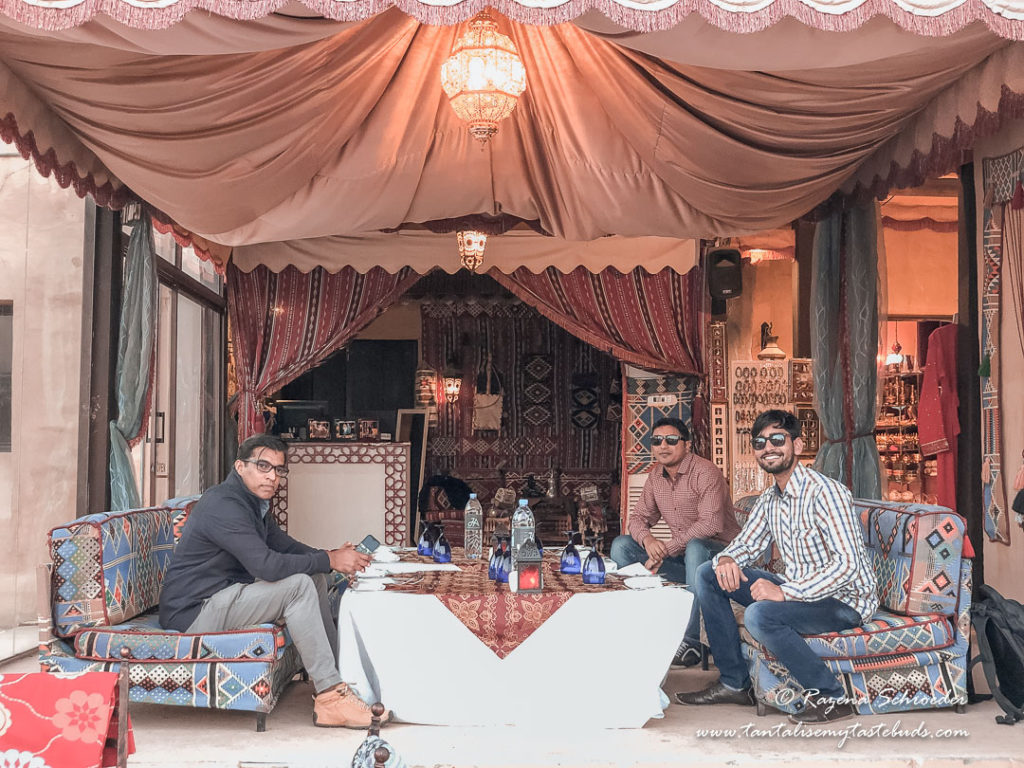 Dubai Evening Desert Safari chillout area