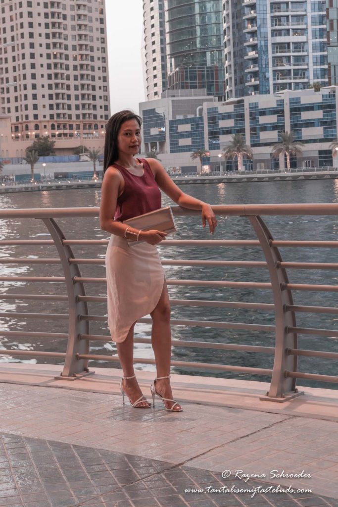 Lady in Dubai Marina
