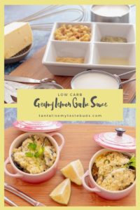 Creamy lemon garlic sauce pin1