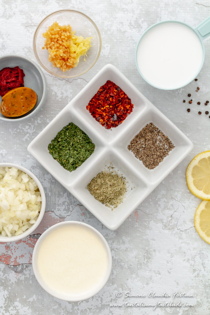 Velvety Prawn Coconut Curry Soup ingredients