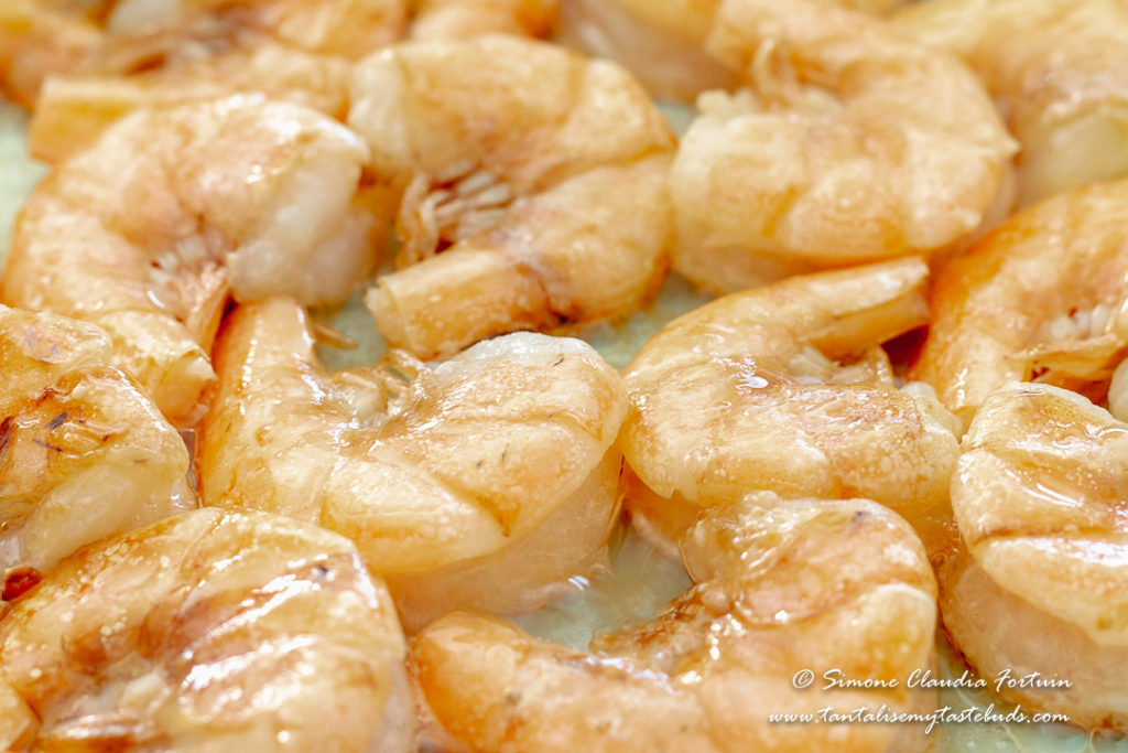 Sauteed prawns