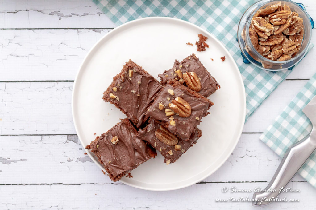 Moist chocolate slab cake