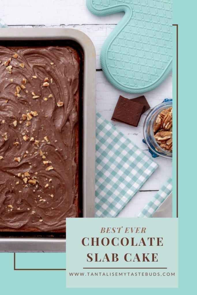 Best ever Chocolate Slab Cake pin1