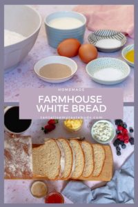 Homemade Farmhouse White Bread recipe pin