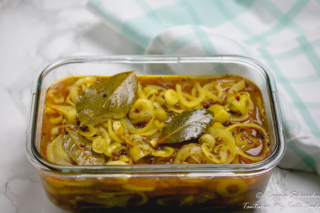 Cape Malay Pickled fish ready to eat