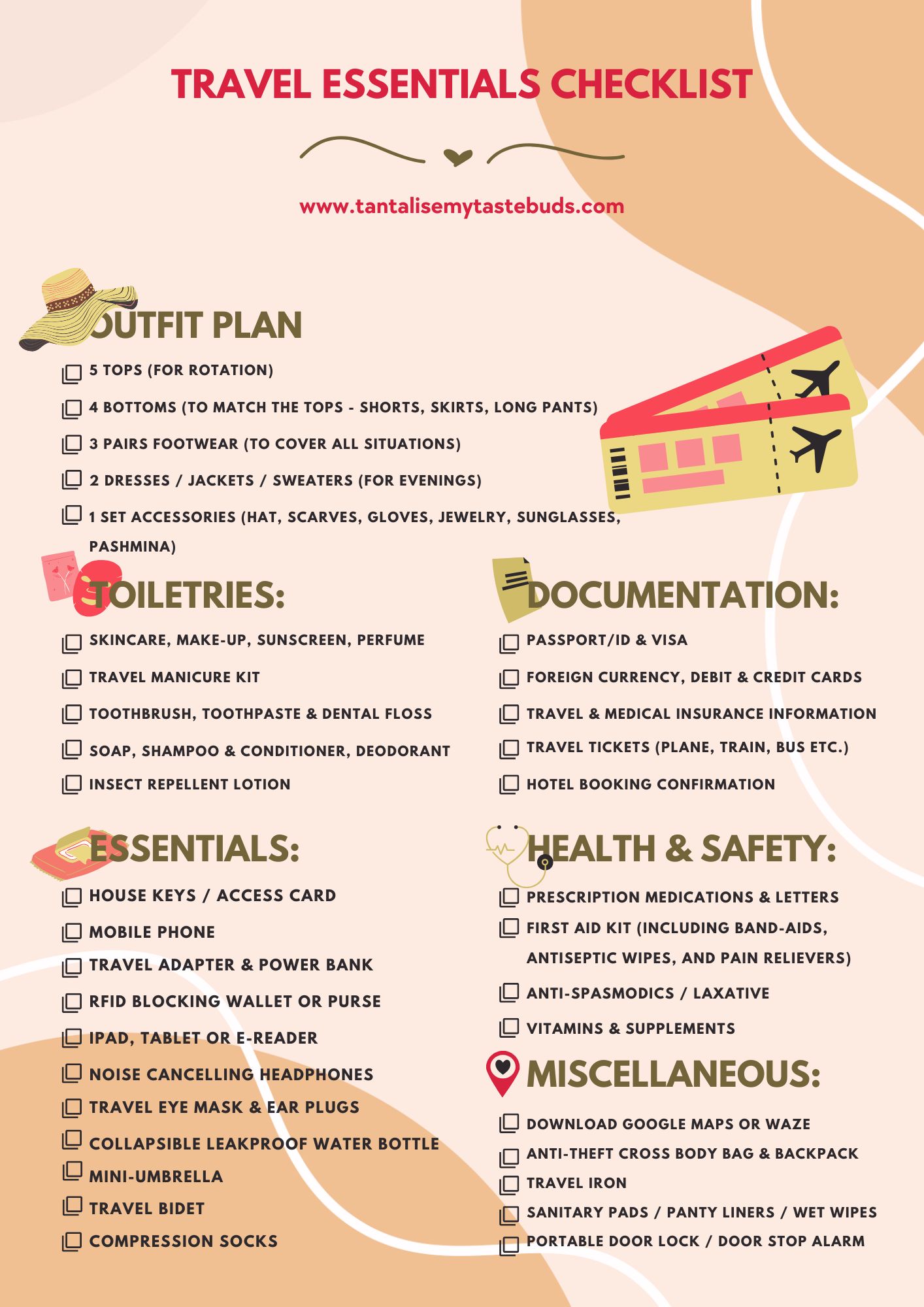 Female Travel Essentials