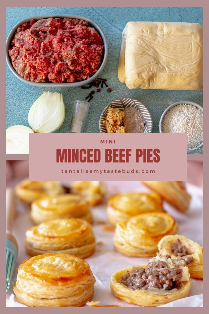 Mini minced beef pies recipe pin 2